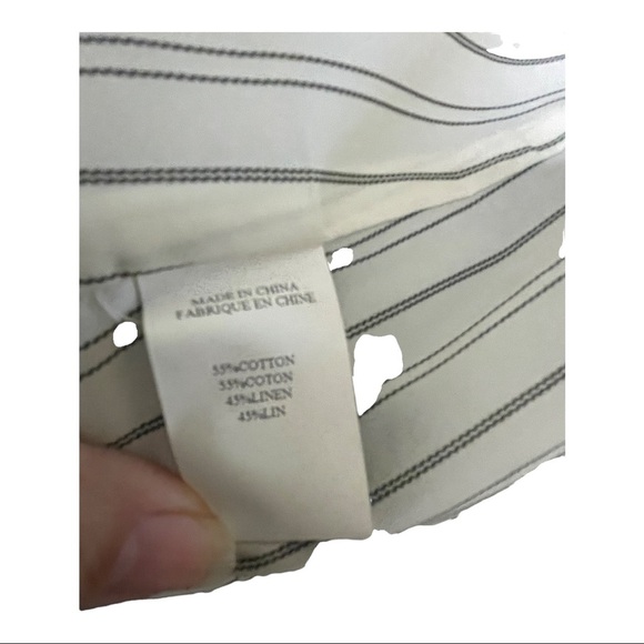 Theory womens chambray blazer 2 buttons lined cotton linen blend size 6 - Picture 12 of 12